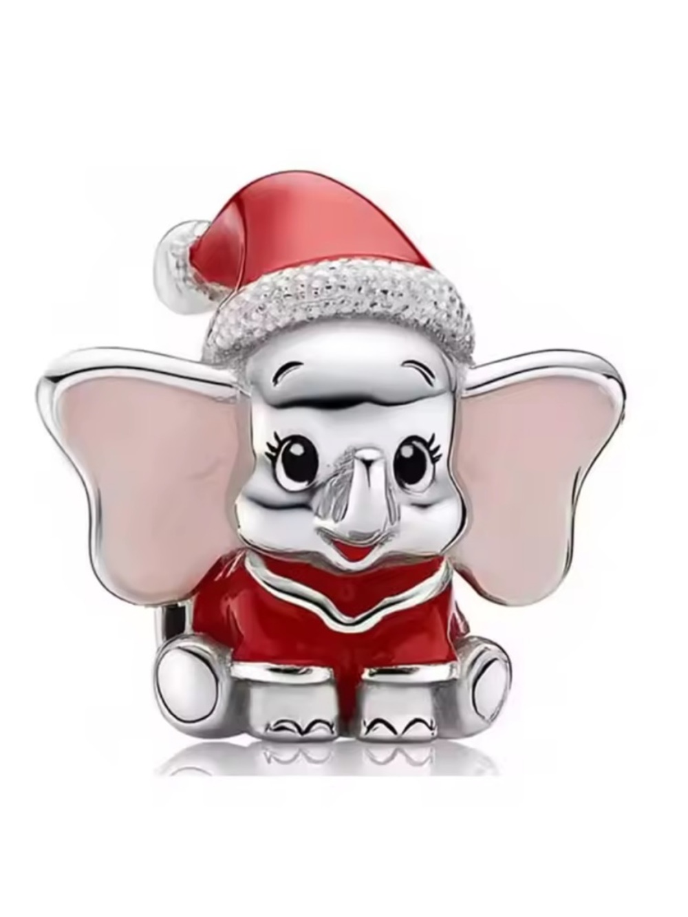 NWOT Disney Dumbo Holiday Santa Christmas Charm Sterling Silver 925